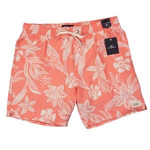 O'Neill Mens XL Redondo Seaside Volley‎ Lined 17 Swim Trunks Floral Boardshorts